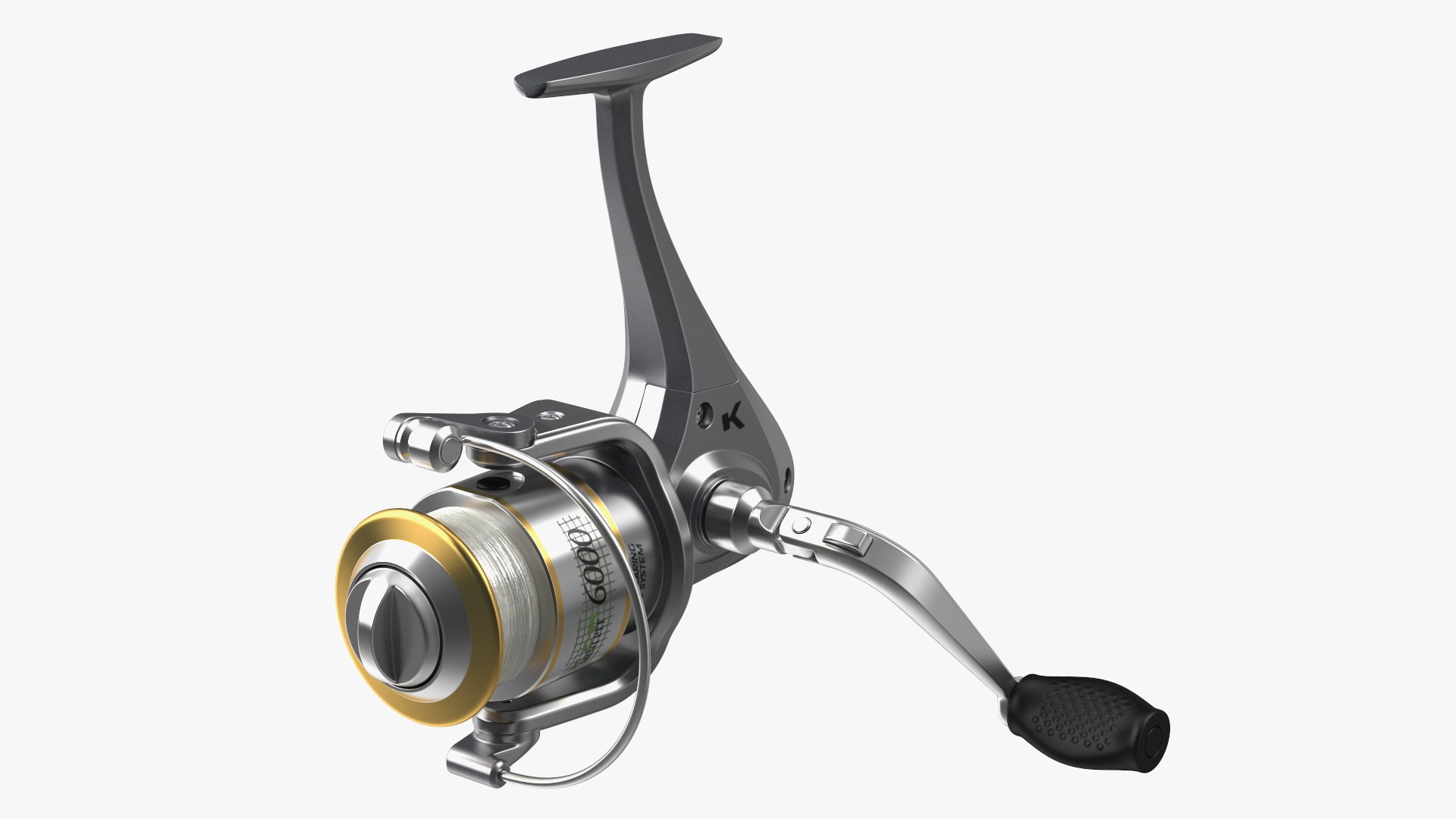 Spinning Fishing Reel 3D model preview