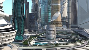 3D future city
