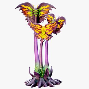 Alien Butterfly Flower Plant PBR