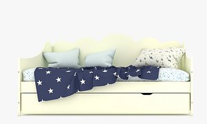 Children’s Bed 3D Model – Modern Kids Bedroom Furniture