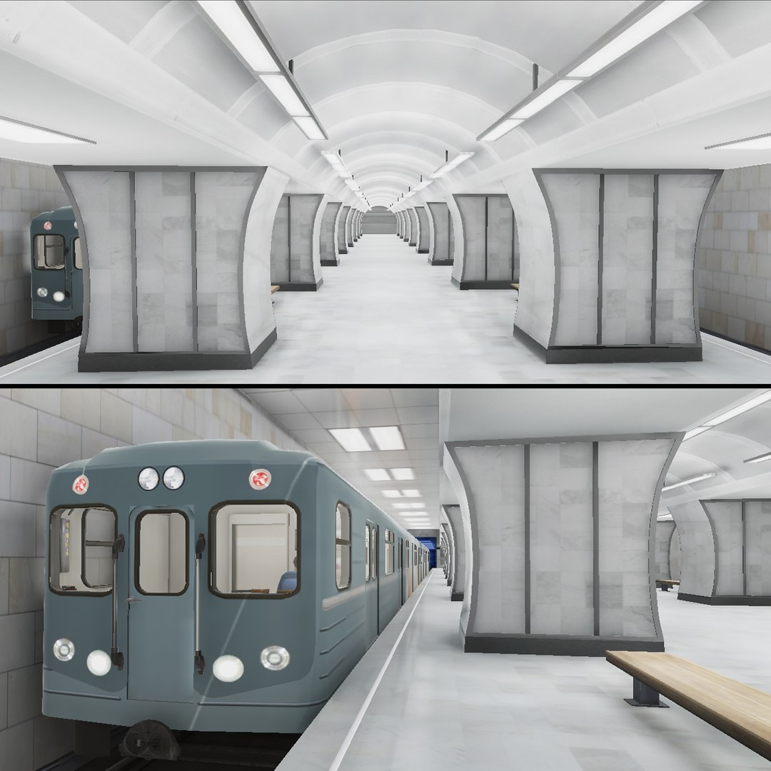 3D Model Subway Station 06 - TurboSquid 1591755