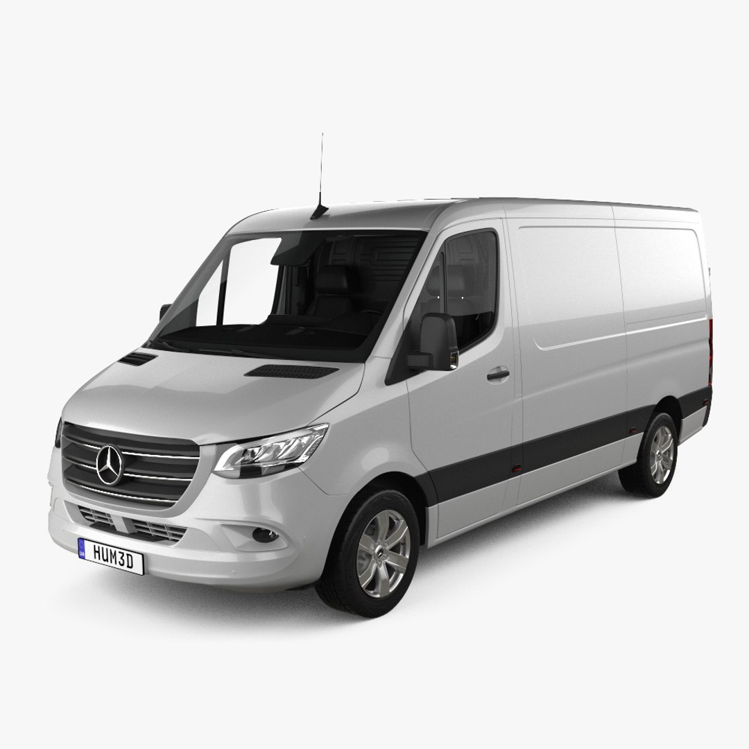 modelo 3d Mercedes-Benz Sprinter Furgoneta L2H1 con interior HQ 2022 ...