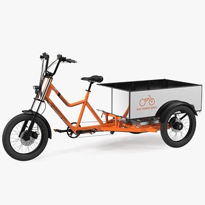 3D Rad Power Bike RadBurro with Truck Bed Rigged model