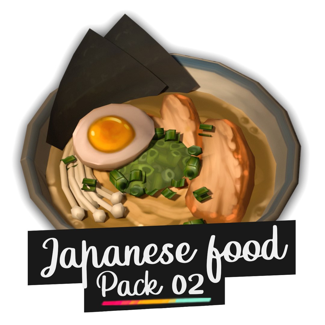 Japanese Food Pack 02 3D Model - TurboSquid 2274510