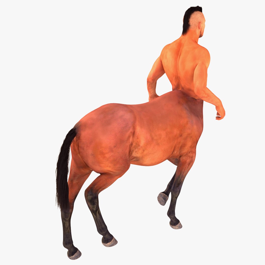 3d model centaur rigged