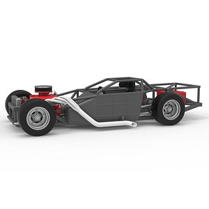 3D Vintage Asphalt Outlaw Super late model Base Scale 1 to 25 model