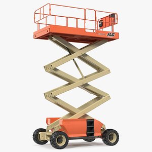 JLG 3394RT Scissor Lift Extendable Platform 3D model