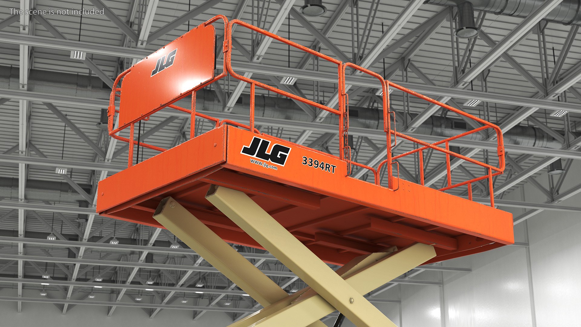 JLG 3394RT Scissor Lift Extendable Platform 3D Model - TurboSquid 2237012