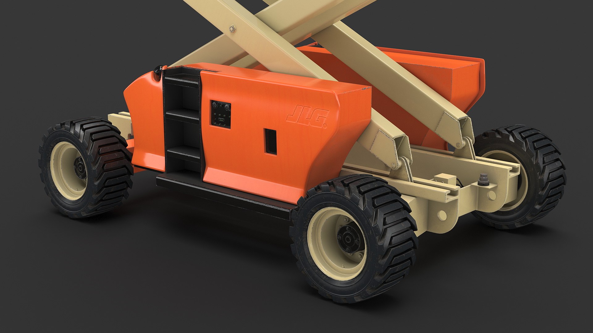 JLG 3394RT Scissor Lift Extendable Platform 3D Model - TurboSquid 2237012