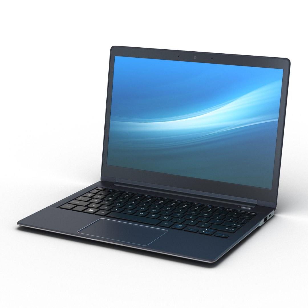 Generic Laptop 9 3D Model 3D model preview