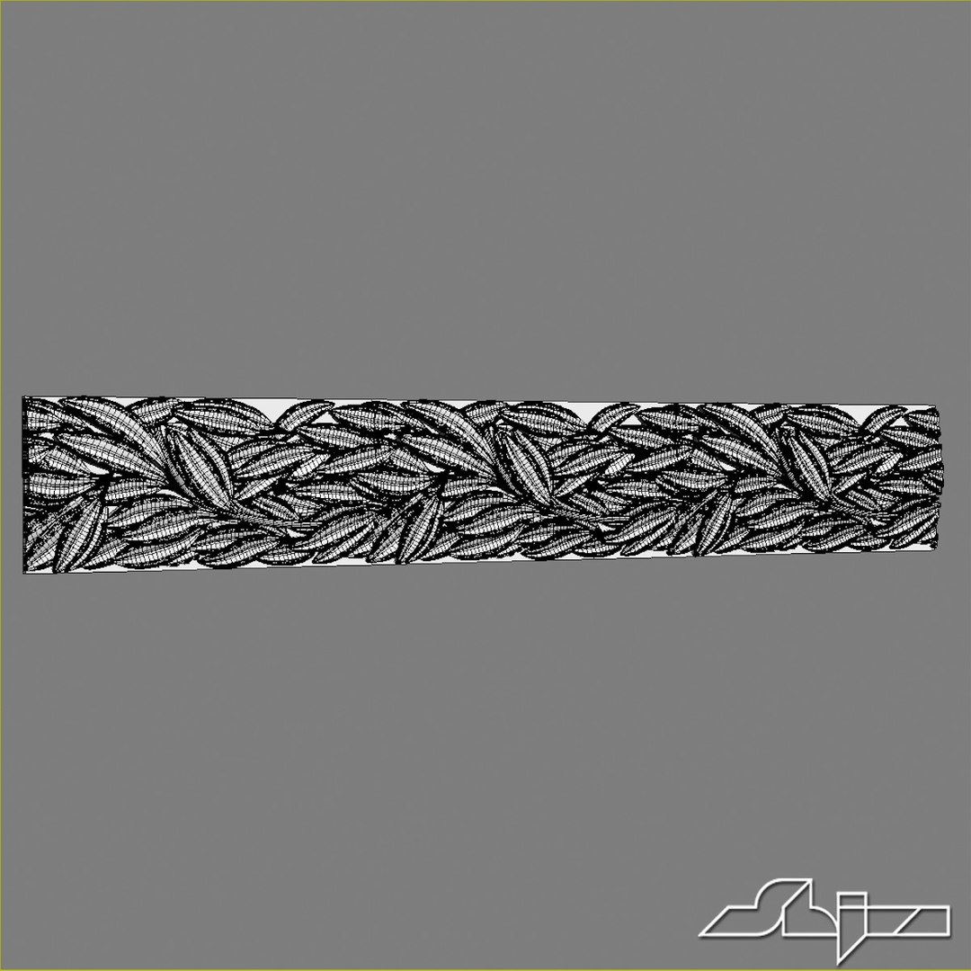 3d model tileable leafs molding https://p.turbosquid.com/ts-thumb/yw/h4p4Ll/9FzBzren/leafsmoldingtile_wire1/jpg/1376835665/1920x1080/fit_q87/82bd43cceedcf1341fa9e62d813abe53b69bf559/leafsmoldingtile_wire1.jpg