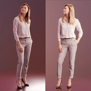 10039 Ramona - Standing Business Woman With Hand In Pocket model
