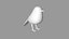 シンプルな鳥の像
