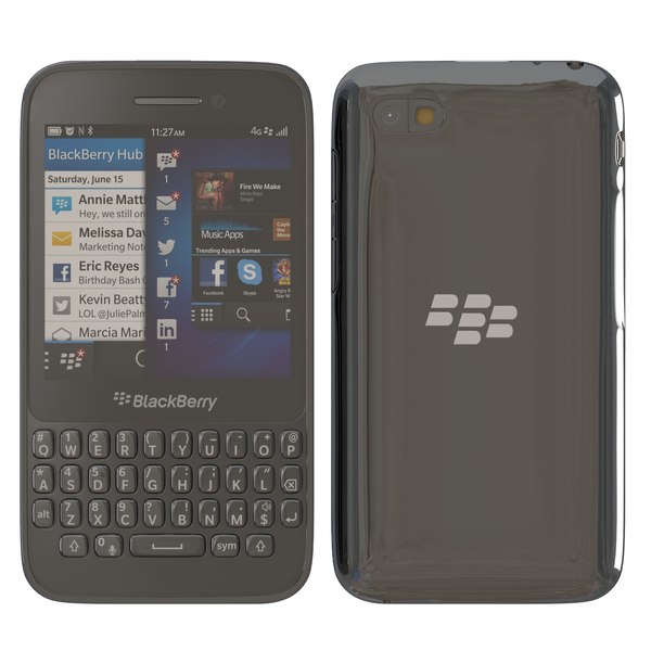 ブラックベリーQ5ブラック3Dモデル - TurboSquid 764627 