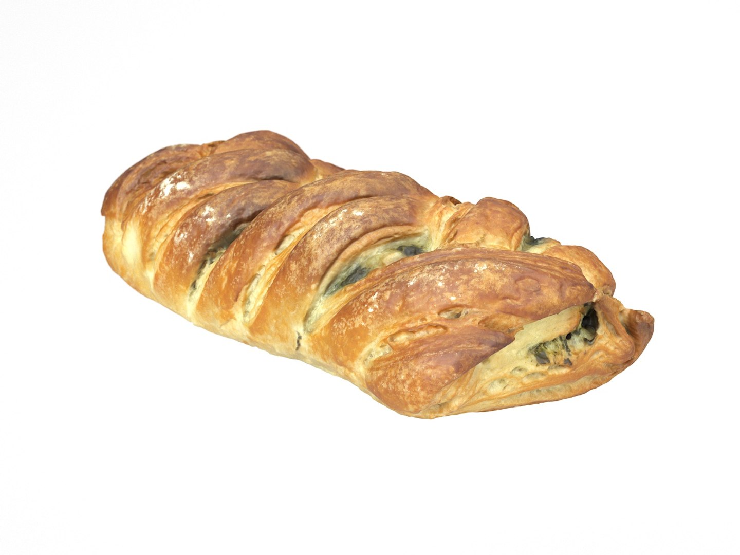 Photorealistic Scanned Spinach Strudel 3D Model - TurboSquid 1286928