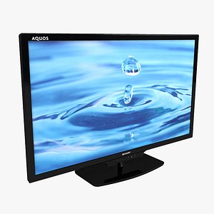 3d model 46 inches television sharp