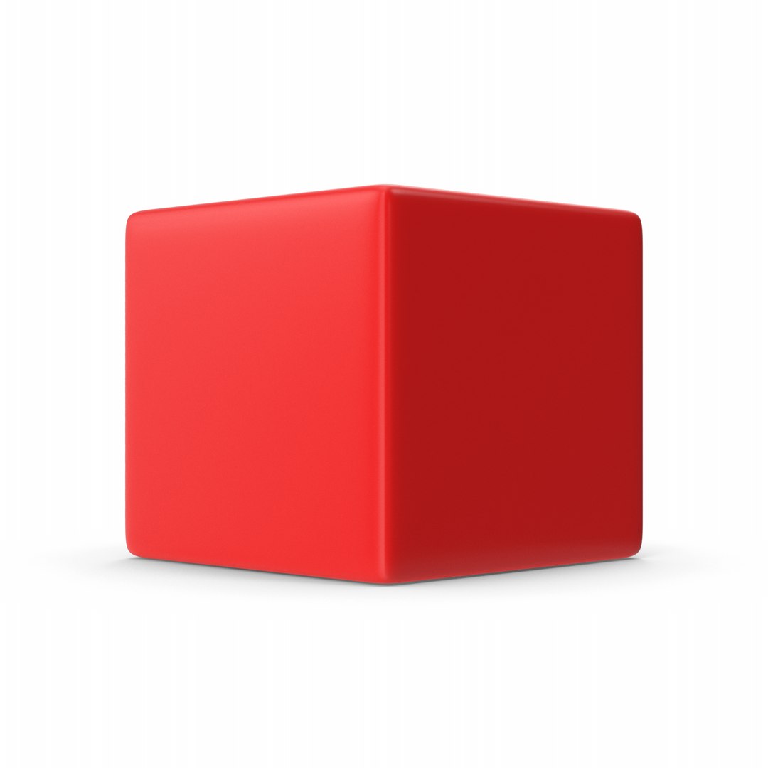 Red Shape Cube 3D - TurboSquid 2212239