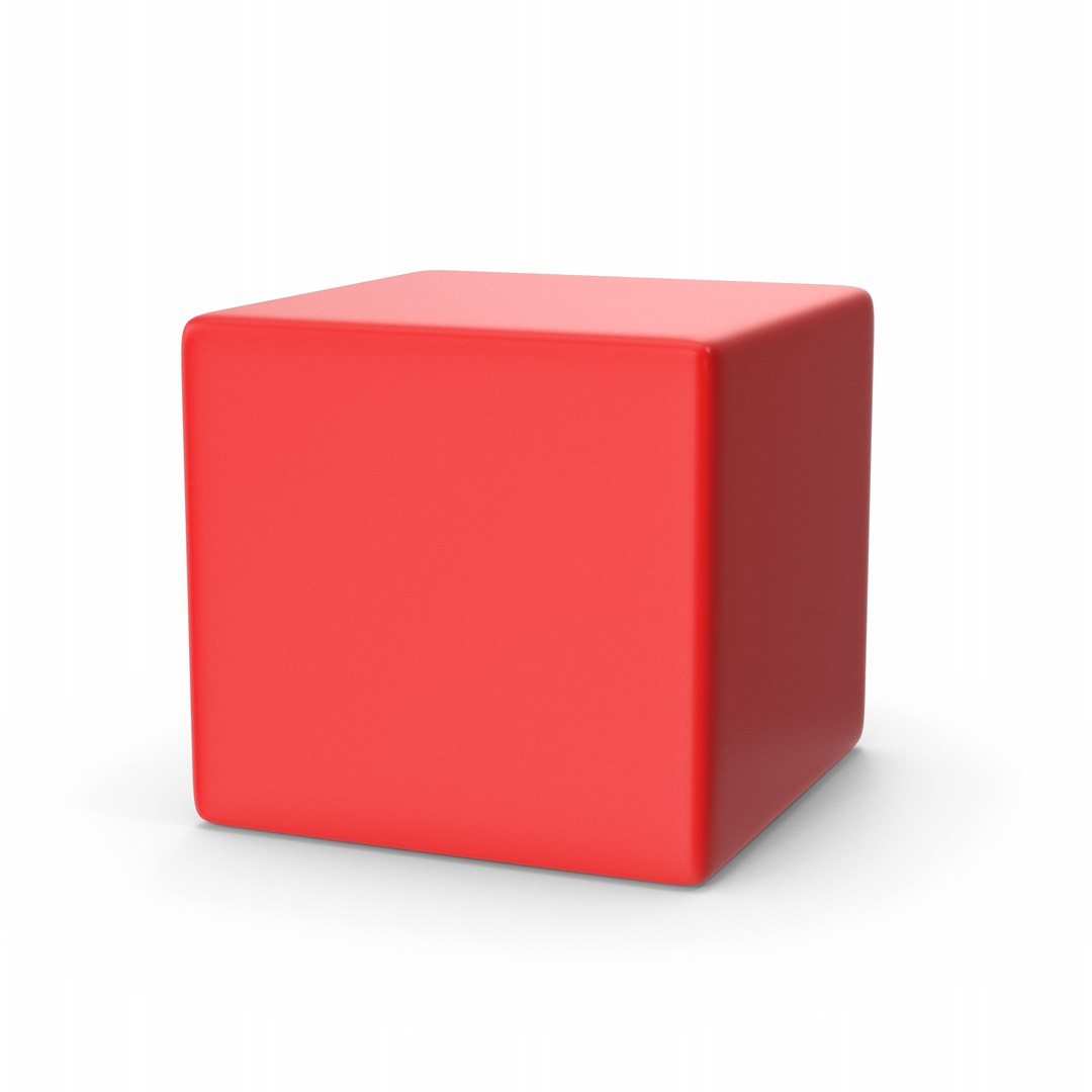 Red Shape Cube 3D - TurboSquid 2212239