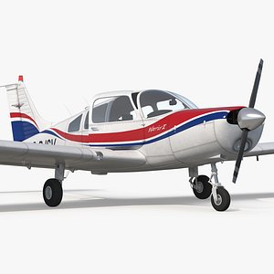 3D piper pa28-161 cherokee rigged