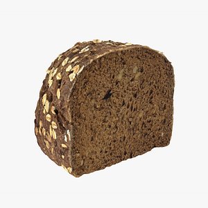 Oatmeal bread Cut model