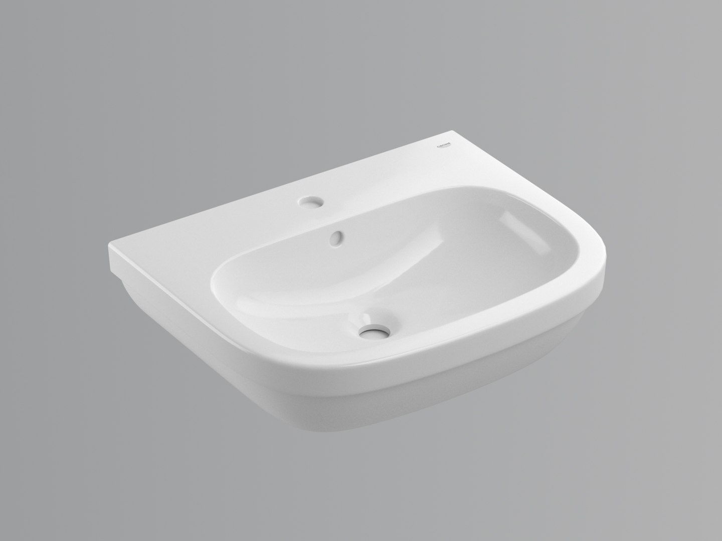 Euro Wall-hung Basin 60 3D Model - TurboSquid 1389502