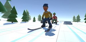 3D model ski - props winter