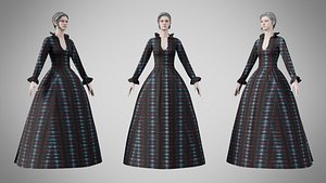 3D Dress 30 Abstract Sound Wave model