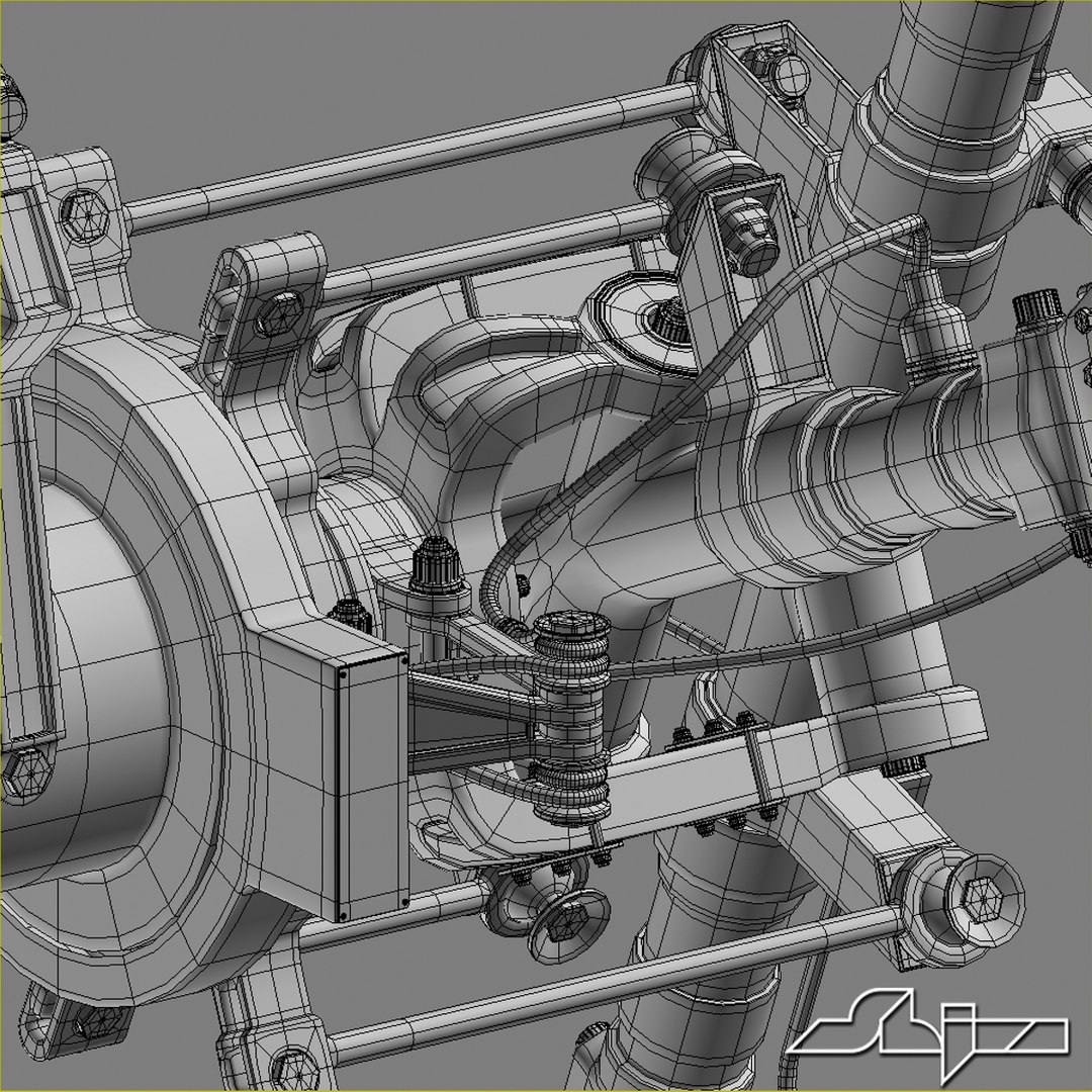 apache helicopter tail rotor 3d model