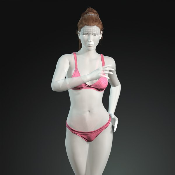 3d Woman Character Model 3 Turbosquid 1906747