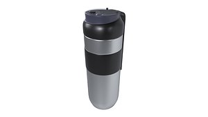 Modello 3D Thermos piccolo in acciaio inox con coppa aperta - TurboSquid  1546025