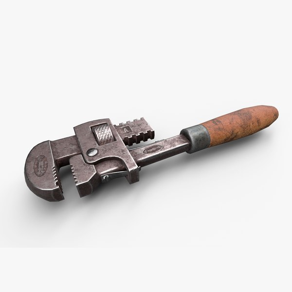 3D Old Wrench model - TurboSquid 1950449