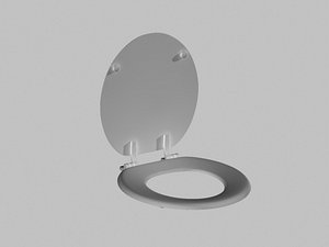 toilet seat 3d obj