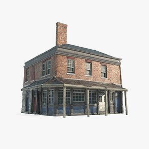 3D model 18th century architecture residential buildings