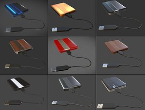 External HDD With Cable Collection Game Ready