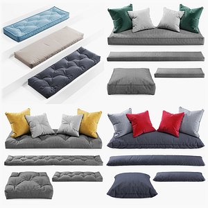 Seat Pillows Collection 3D model