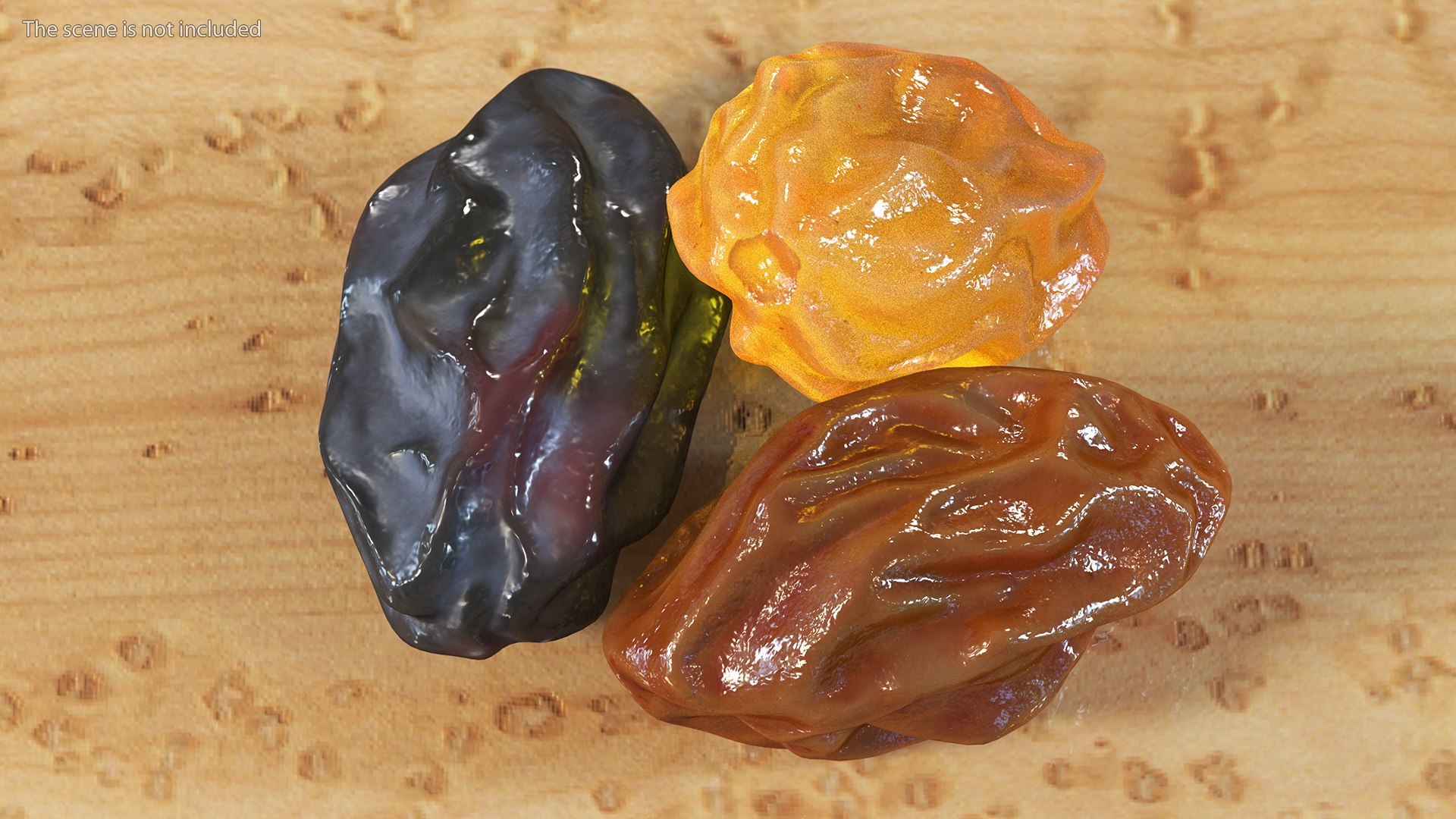 Pile Of Mixed Raisins 3D - TurboSquid 1782104