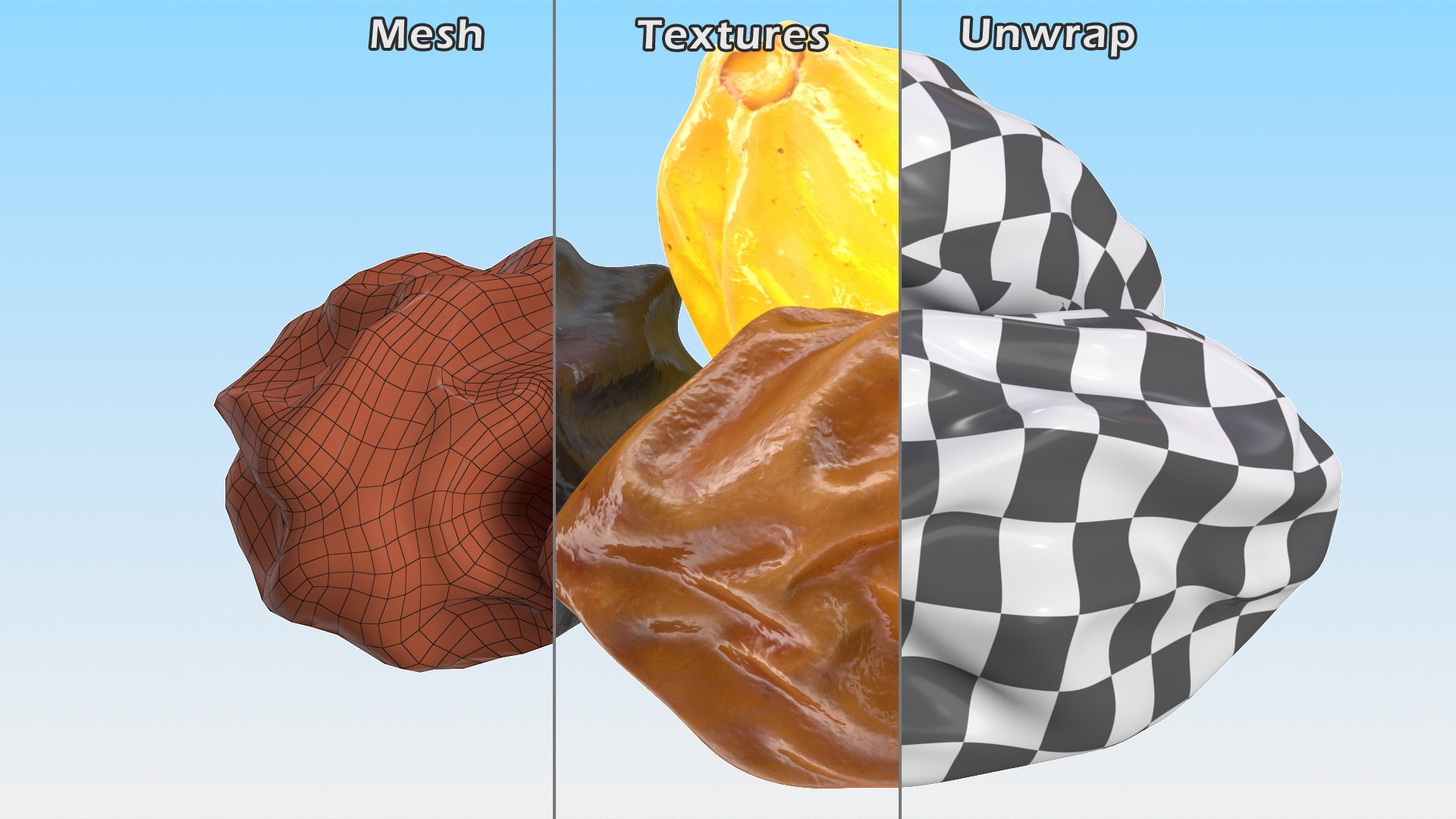 Pile of Mixed Raisins 3D https://p.turbosquid.com/ts-thumb/yx/TR8WFX/hl/pileofmixedraisinsc4dmodel011/jpg/1630522470/1920x1080/fit_q87/cd5c926f5dccf7ce387ae8c585e79c67aafed1f3/pileofmixedraisinsc4dmodel011.jpg