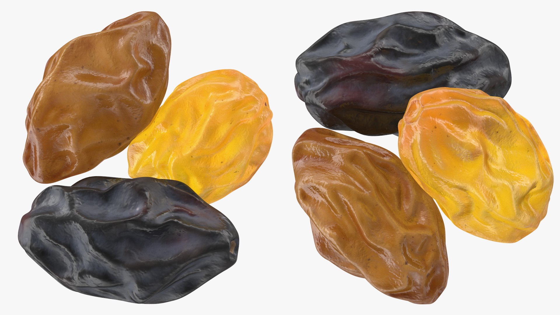 Pile Of Mixed Raisins 3D - TurboSquid 1782104