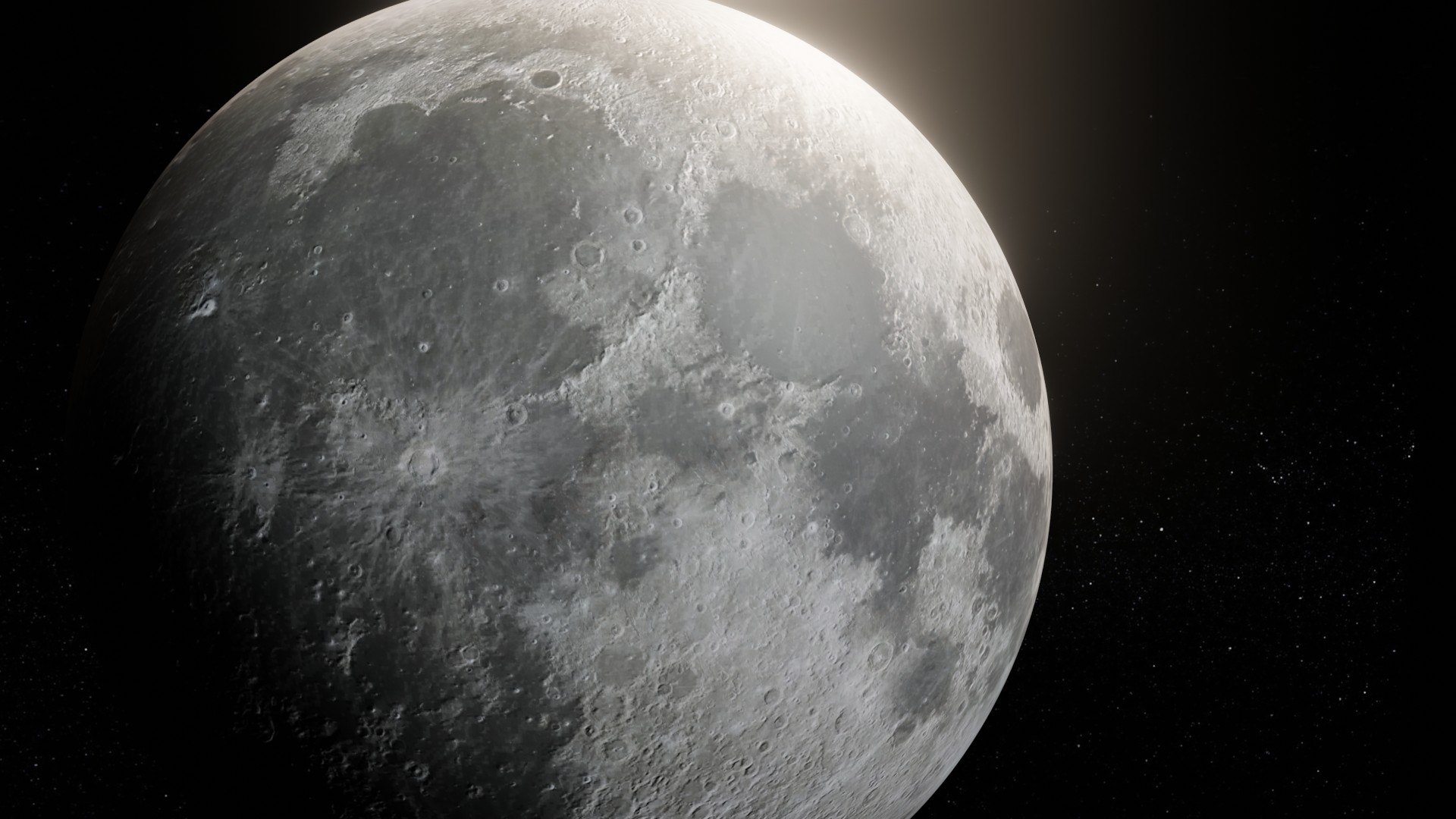 Photorealistic moon 8k planet model - TurboSquid 1634043