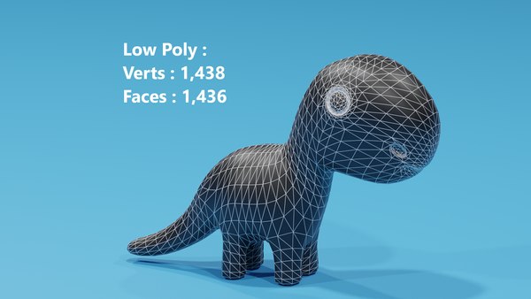 Cartoon Cute Dinosaur Toy 3D model 3D 모델 - TurboSquid 1931650