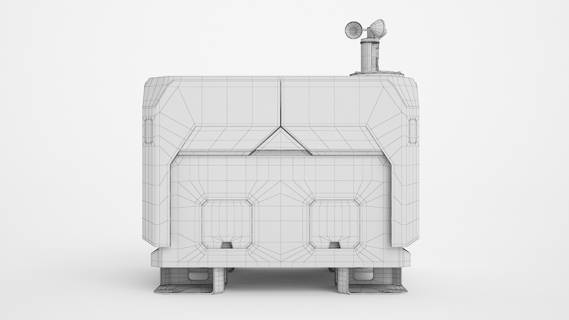 3D Quadcopter Dock Station Drone Platform 06 - TurboSquid 2309300