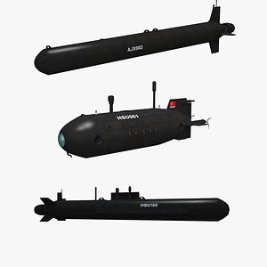 3D Chinese submarine drone collection model