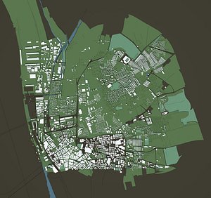 3D model Mass buildings - UK - Liverpool
