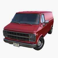 80s generic industrial van PBR