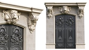 Front Entrance Home Classic Design 3 3D