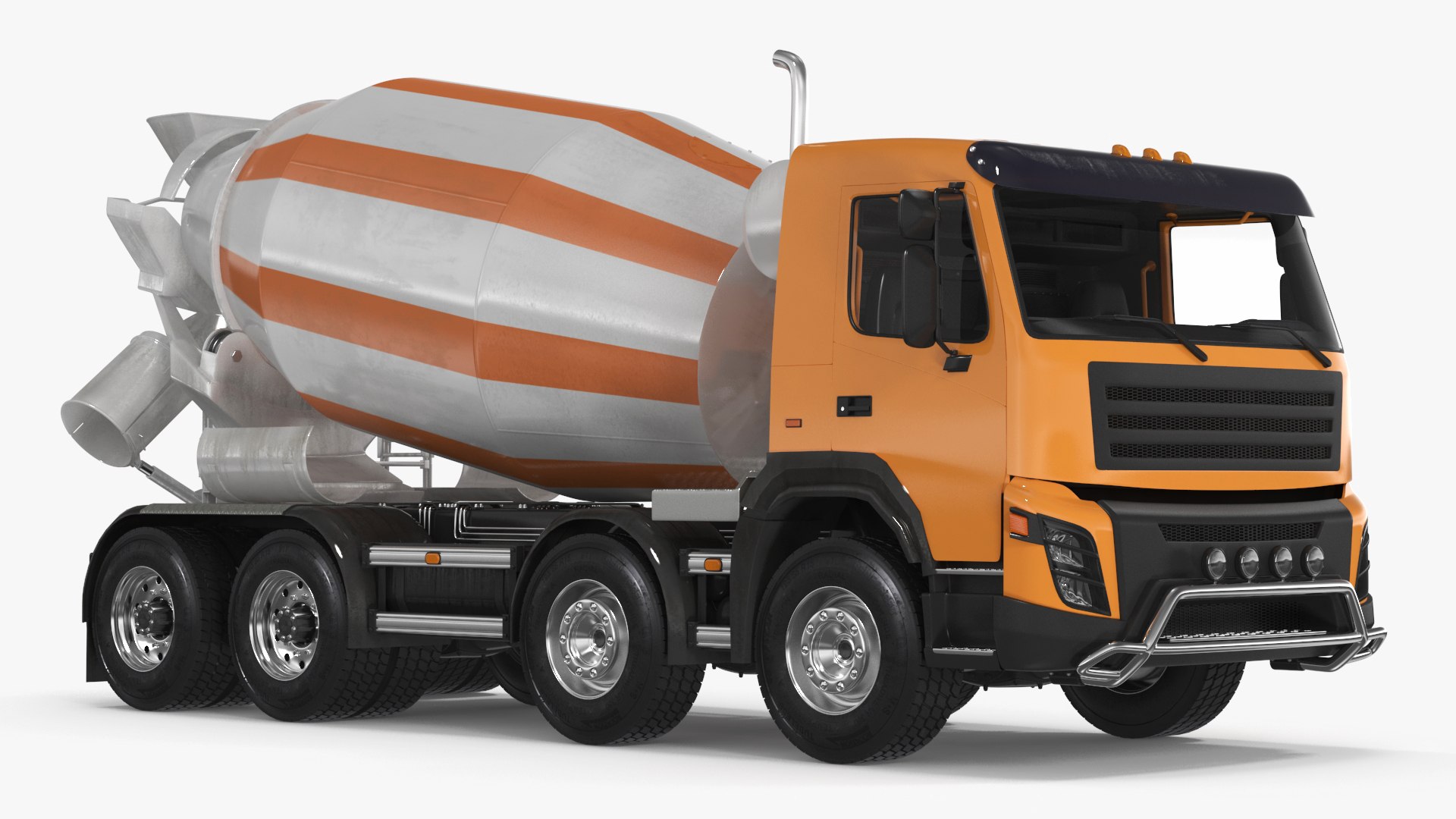 Concrete Mixer Truck 3D model preview