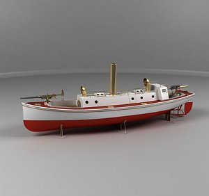 Armed steam boat of the company "Crayton", England, 1899