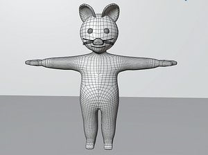 cartoon cat animations 3D model