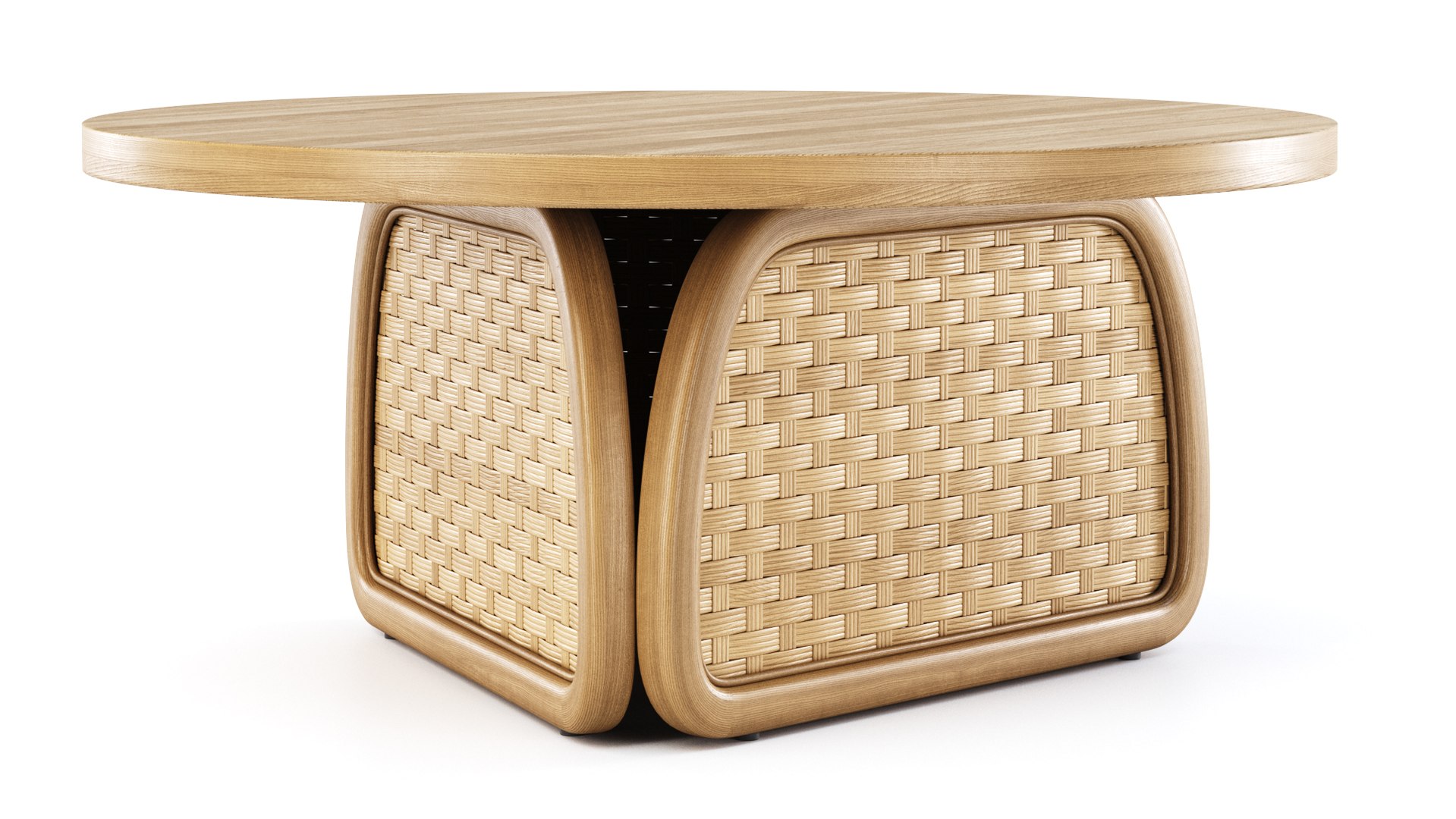 Lucy Rattan Round Table By Bpoint Design 3D Model - TurboSquid 2030838