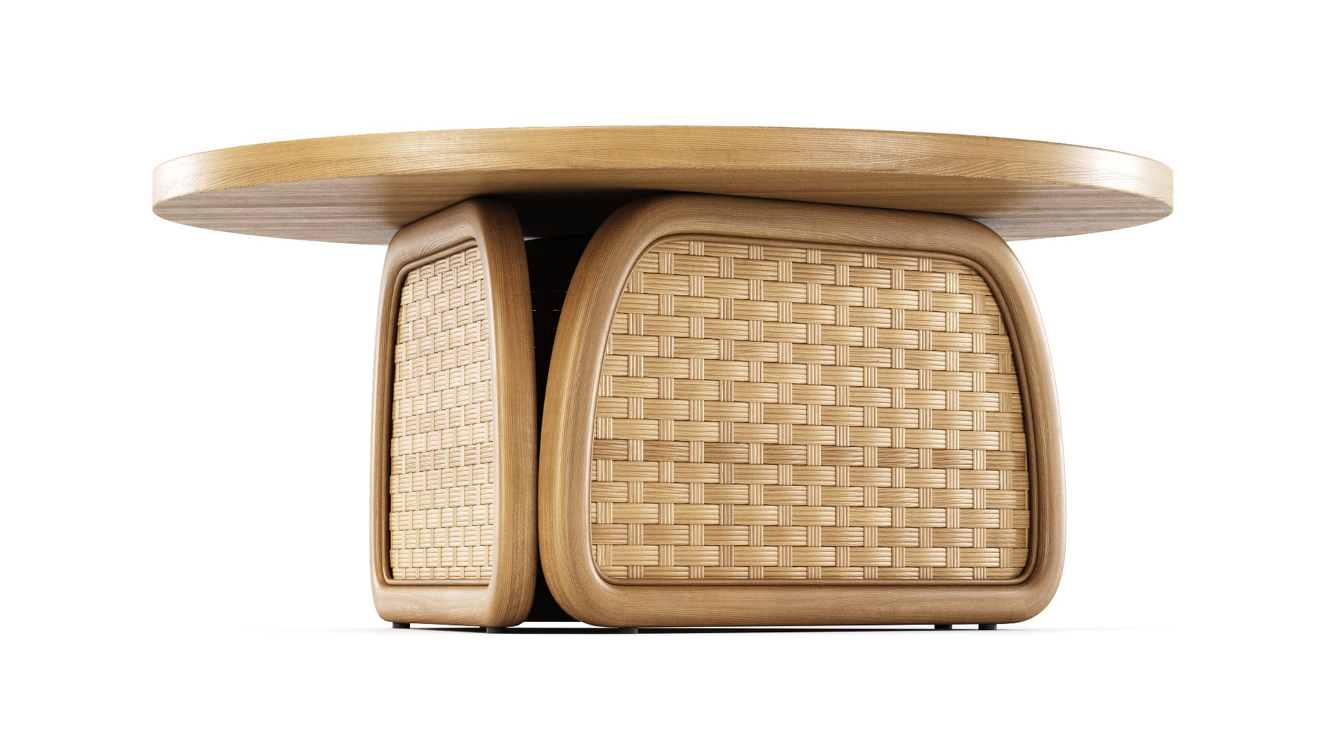 Lucy Rattan Round Table By Bpoint Design 3D Model - TurboSquid 2030838